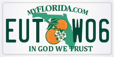 FL license plate EUTW06