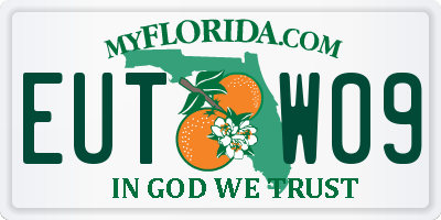 FL license plate EUTW09