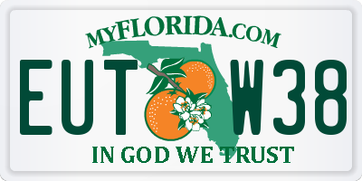 FL license plate EUTW38