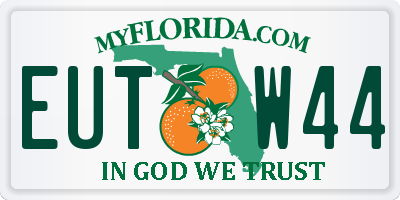 FL license plate EUTW44