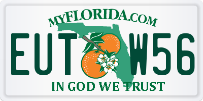 FL license plate EUTW56