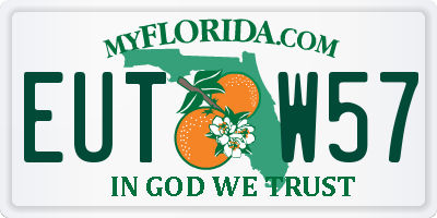 FL license plate EUTW57