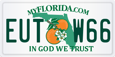 FL license plate EUTW66
