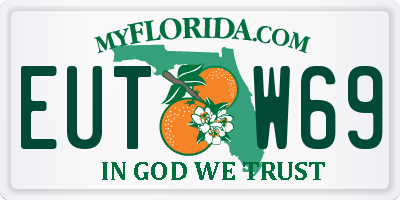 FL license plate EUTW69