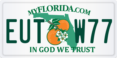 FL license plate EUTW77