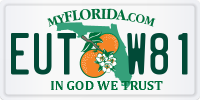 FL license plate EUTW81