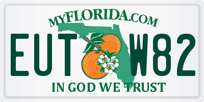 FL license plate EUTW82