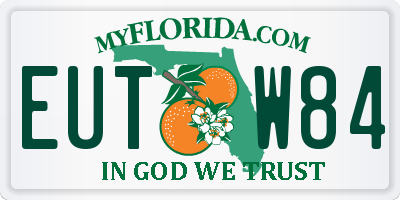 FL license plate EUTW84