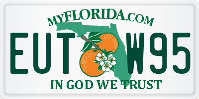 FL license plate EUTW95