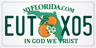 FL license plate EUTX05