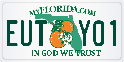 FL license plate EUTY01