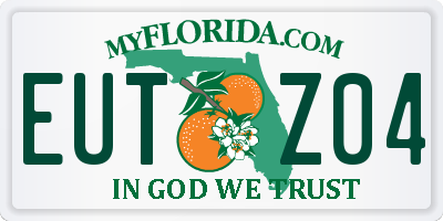 FL license plate EUTZ04