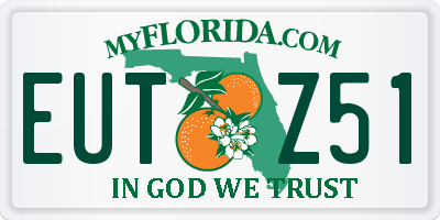 FL license plate EUTZ51