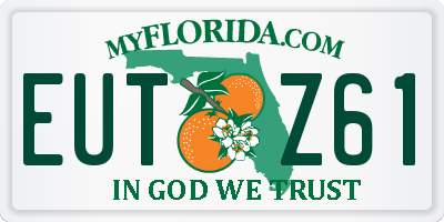 FL license plate EUTZ61