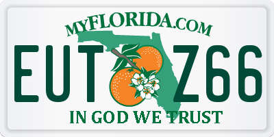 FL license plate EUTZ66