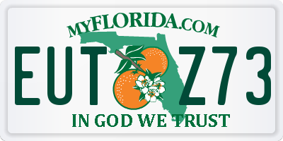 FL license plate EUTZ73