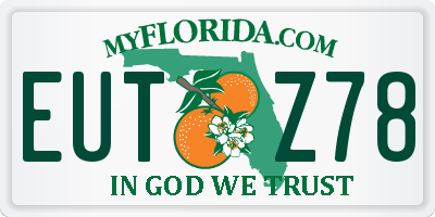 FL license plate EUTZ78