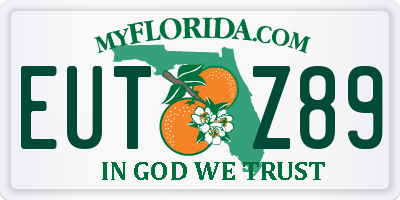 FL license plate EUTZ89