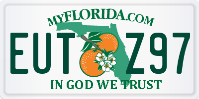 FL license plate EUTZ97