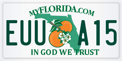 FL license plate EUUA15