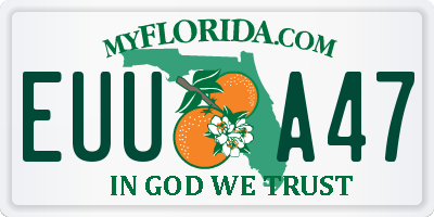 FL license plate EUUA47