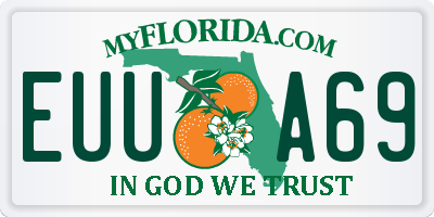 FL license plate EUUA69