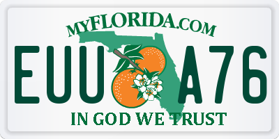 FL license plate EUUA76