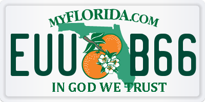 FL license plate EUUB66