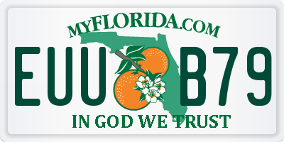 FL license plate EUUB79