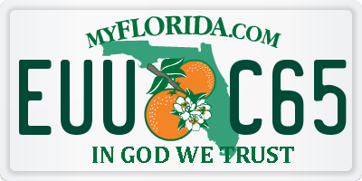 FL license plate EUUC65