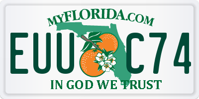 FL license plate EUUC74