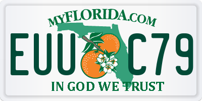 FL license plate EUUC79