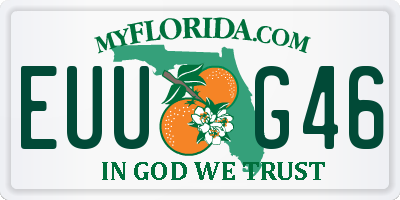 FL license plate EUUG46