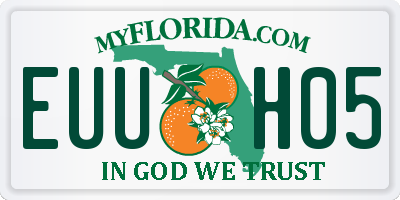 FL license plate EUUH05