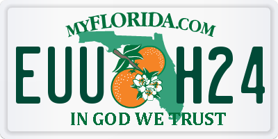 FL license plate EUUH24