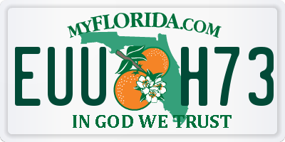 FL license plate EUUH73