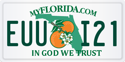 FL license plate EUUI21