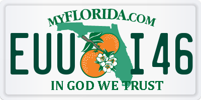 FL license plate EUUI46
