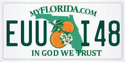 FL license plate EUUI48
