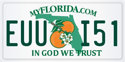 FL license plate EUUI51