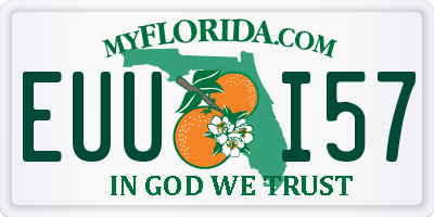 FL license plate EUUI57