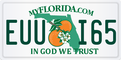 FL license plate EUUI65