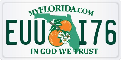 FL license plate EUUI76