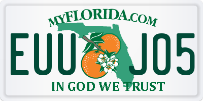 FL license plate EUUJ05
