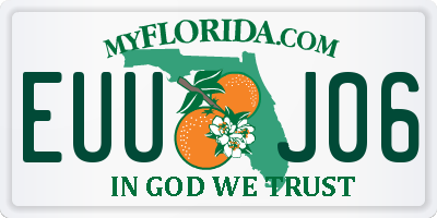FL license plate EUUJ06
