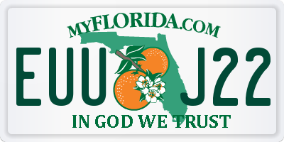 FL license plate EUUJ22