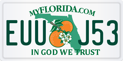 FL license plate EUUJ53