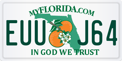 FL license plate EUUJ64