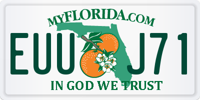 FL license plate EUUJ71