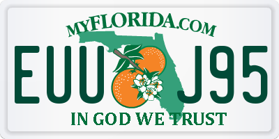 FL license plate EUUJ95